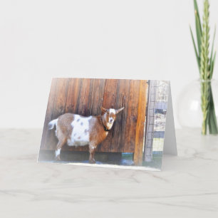 Bonne carte de note de chèvre