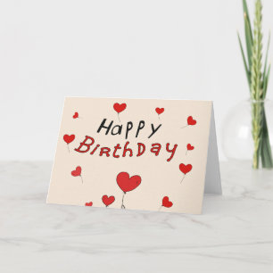 Bonne carte de nuage de mot anniversaire