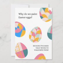 Bonne carte de Pâques avec amusante plaisanterie