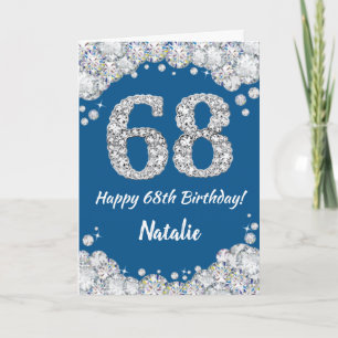 Bonne carte de Parties scintillant 68th Birthday B