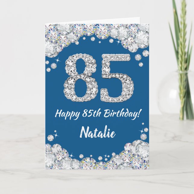 Bonne carte de Parties scintillant 85e anniversair (Devant)