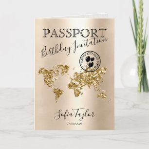 Bonne carte de passeport pour anniversaire n'impor