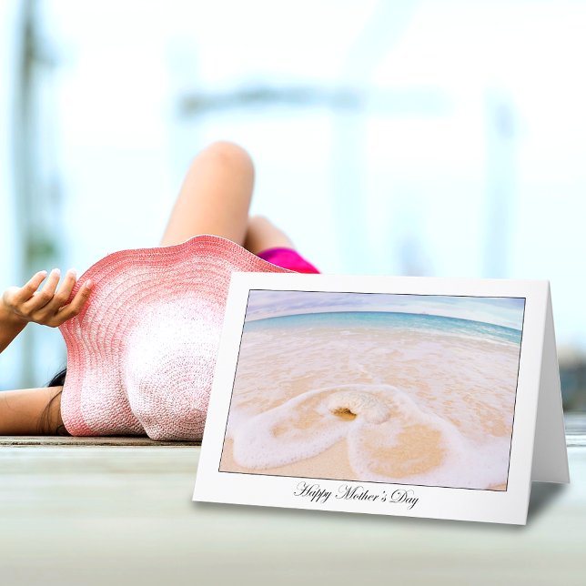 Bonne carte de plage Seashell pour la Fête des Mèr (Créateur téléchargé)