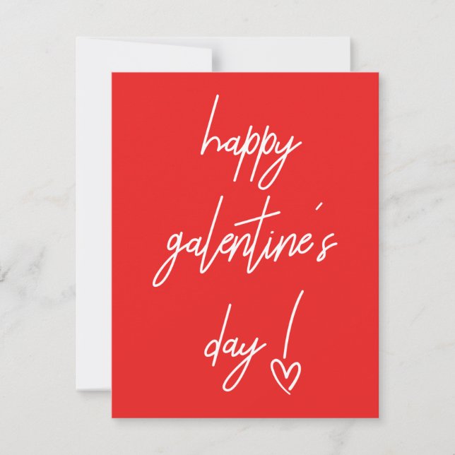 Bonne carte de Saint-Valentin de Galentine (Devant)