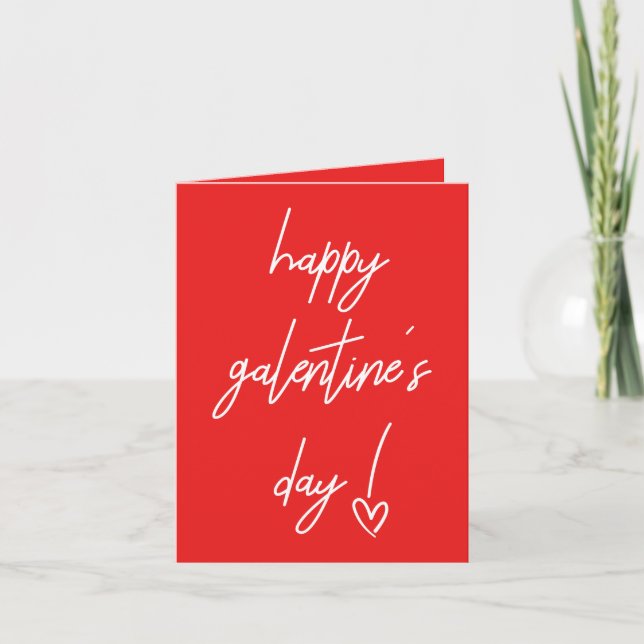Bonne carte de Saint-Valentin de Galentine (Devant)