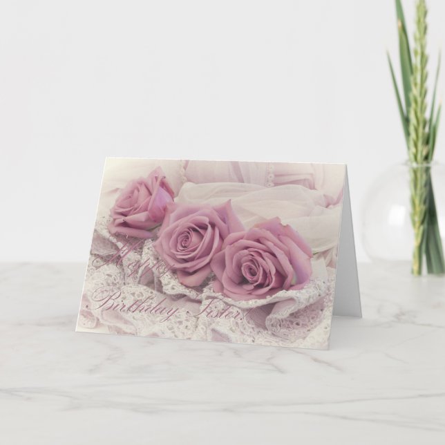 Bonne carte de soeur d'anniversaire (Devant)