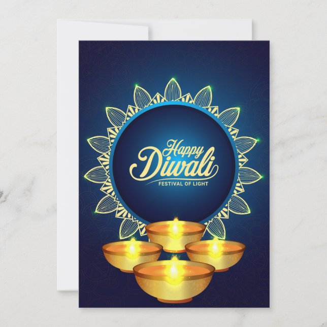 Bonne carte de vacances Diwali (Devant)