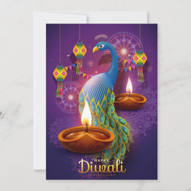 Bonne carte de vacances Diwali (Devant)