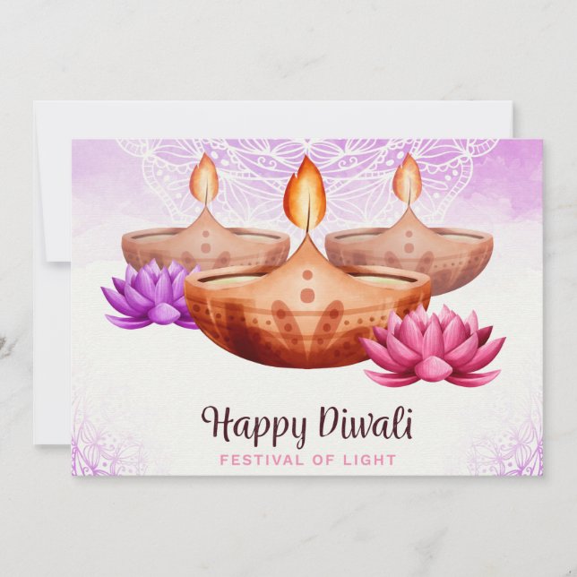 Bonne carte de vacances Diwali (Devant)