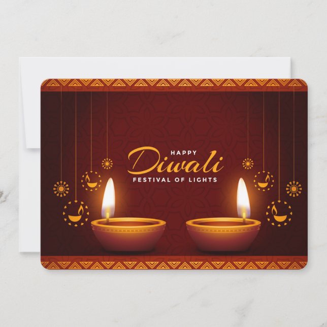Bonne carte de vacances Diwali (Devant)