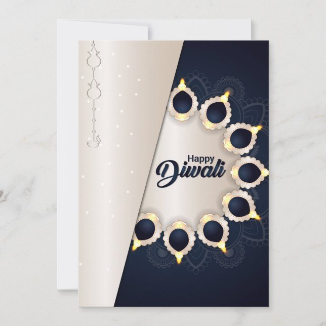 Bonne carte de vacances Diwali (Devant)