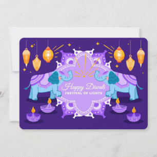 Bonne carte de vacances Diwali
