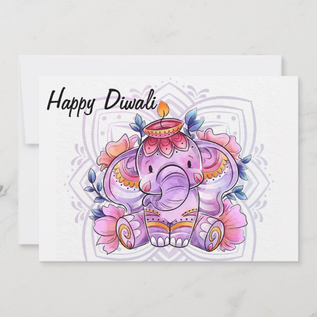 Bonne carte de vacances Diwali (Devant)