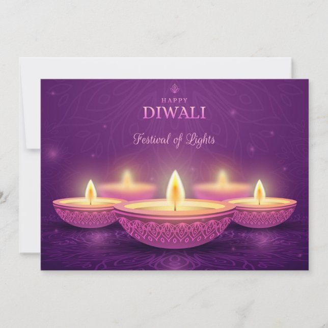 Bonne carte de vacances Diwali (Devant)