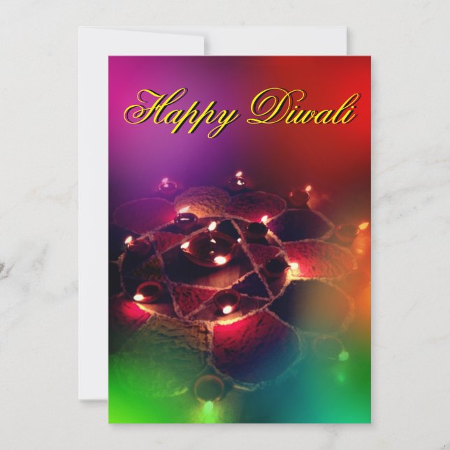 Bonne carte de vacances Diwali (Devant)