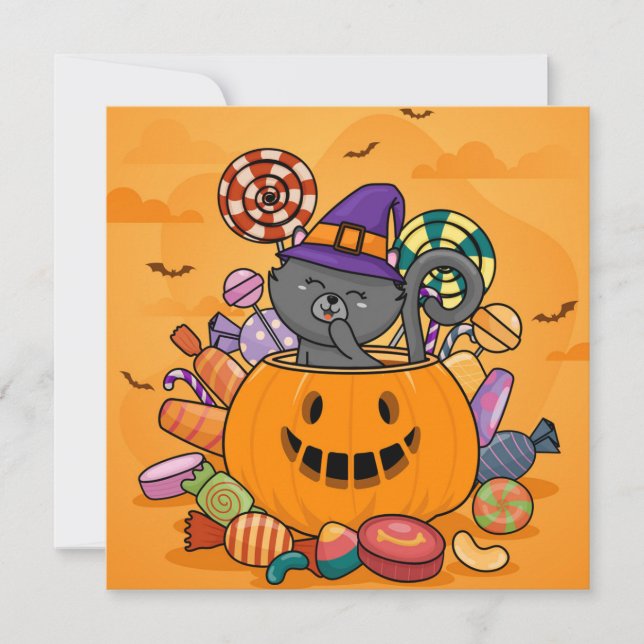 Bonne carte de vacances Halloween (Devant)