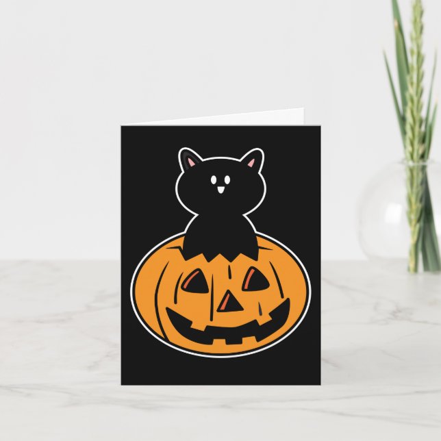 Bonne Carte de vacances Halloween mignonne Cartoon (Devant)