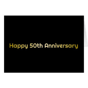Bonne carte de voeux 50e anniversaire