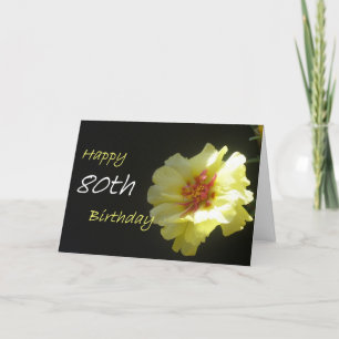 Bonne carte de voeux 80e anniversaire
