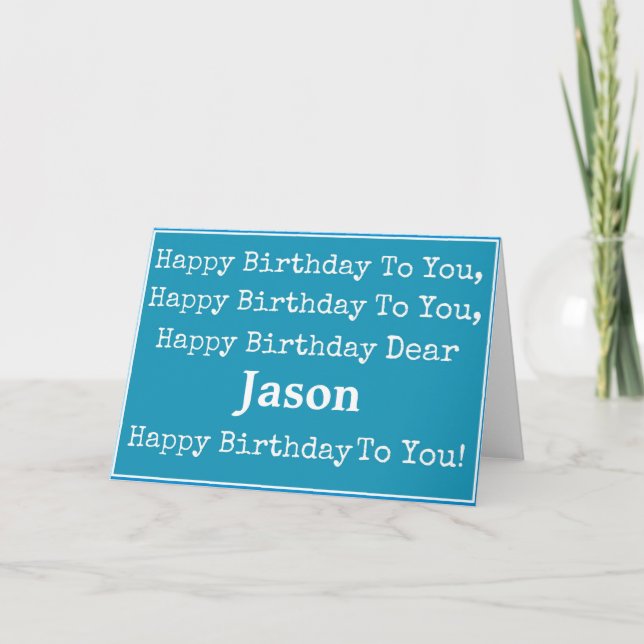 Bonne carte de voeux Anniversaire (Devant)