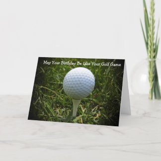 Bonne Carte De Voeux Anniversaire Pour Le Golfeur!