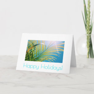 Bonne carte de voeux Anniversaire Sunny Palm Tree