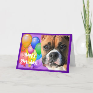 Bonne carte de voeux Birthday Boxer