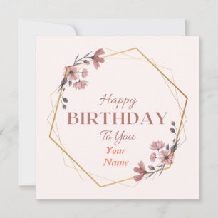 Bonne carte de voeux d'anniversaire
