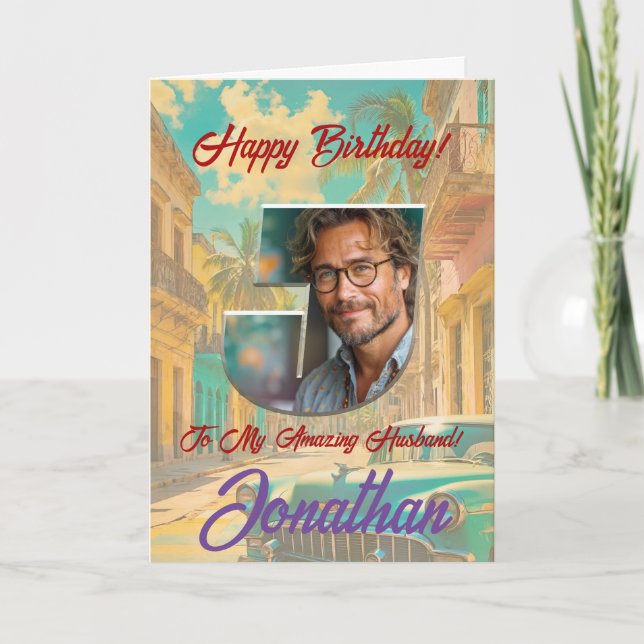 Bonne carte de voeux d'anniversaire avec photo (Devant)