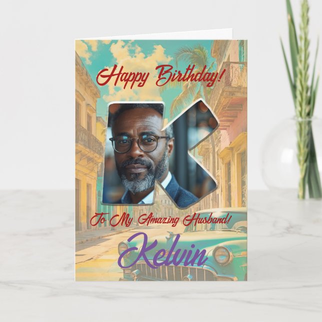 Bonne carte de voeux d'anniversaire avec photo (Devant)