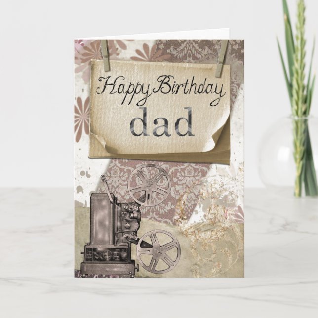 Bonne carte de voeux d'anniversaire papa (Devant)