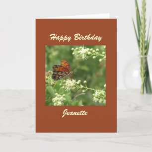 Bonne carte de voeux d'anniversaire, Papillon, per