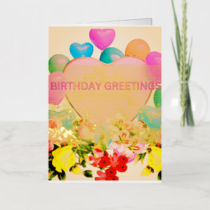 Bonne carte de voeux d'anniversaire pliée