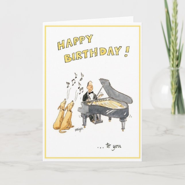 Bonne carte de voeux d'anniversaire pour les mélom (Devant)
