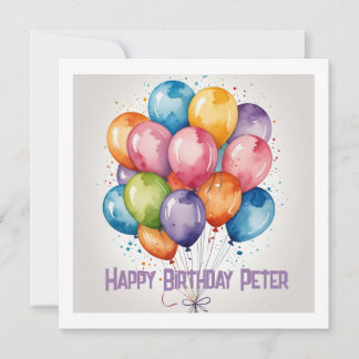 Bonne carte de voeux d'anniversaire - Texte person