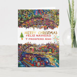 Bonne carte de voeux de Noël Navidad San Antonio