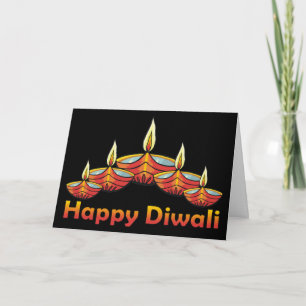 Bonne carte de voeux Diwali Deepas