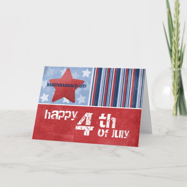 Bonne carte de voeux du 4 juillet (Devant)