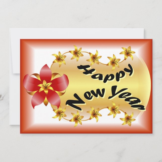 Bonne carte de voeux du Nouvel An (Devant)