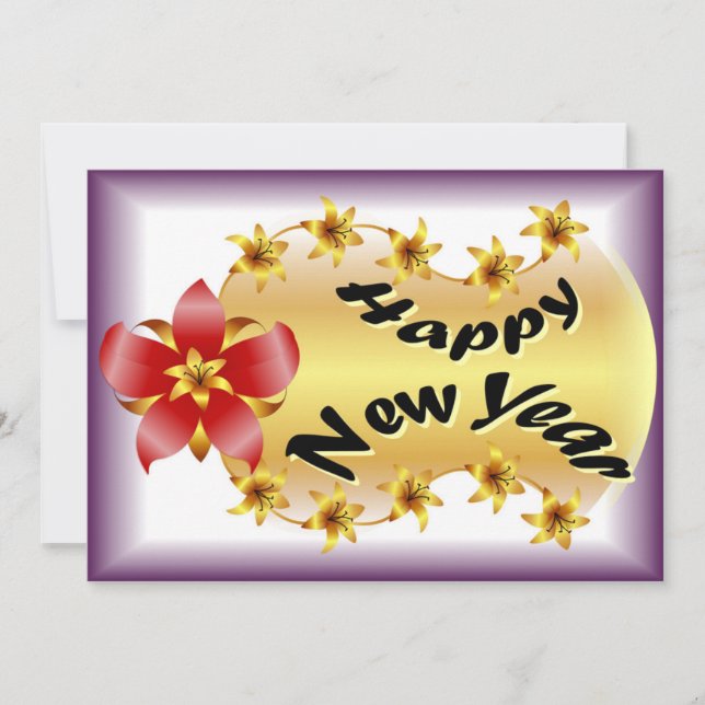 Bonne carte de voeux du Nouvel An (Devant)