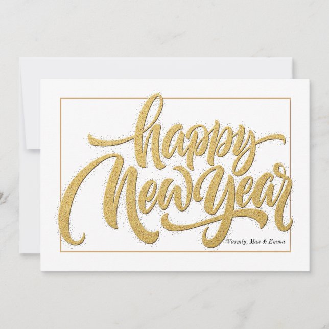 Bonne carte de voeux du Nouvel An (Devant)