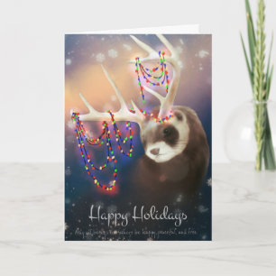 Bonne Carte de voeux Ferret Vacances