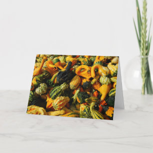 Bonne Carte de voeux Gourds Harvest