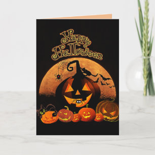 Bonne carte de voeux Halloween