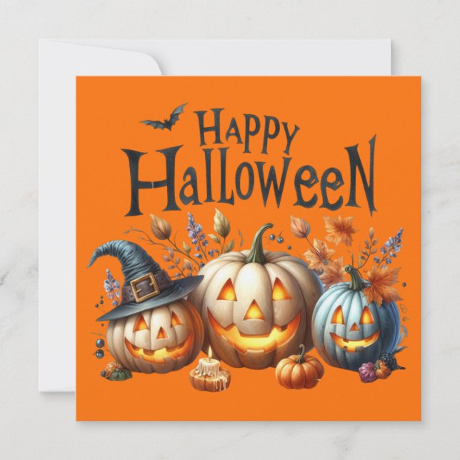 Bonne carte de voeux Halloween (Devant)