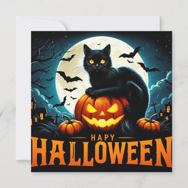 Bonne Carte de voeux Halloween (Devant)