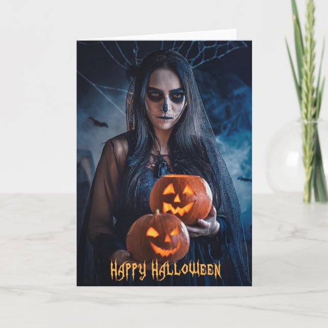 Bonne carte de voeux Halloween (Devant)