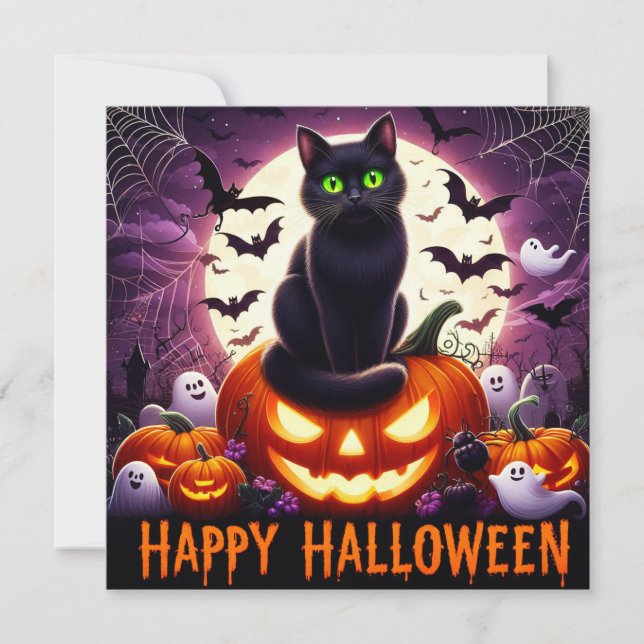 Bonne Carte de voeux Halloween (Devant)