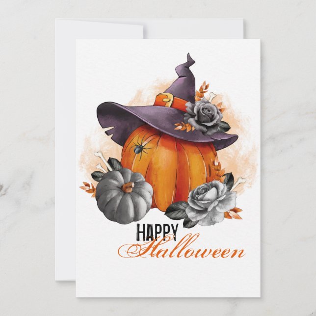 Bonne carte de voeux Halloween (Devant)