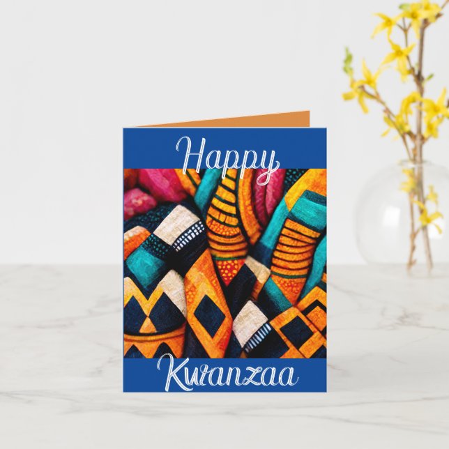 Bonne carte de voeux Kwanzaa (Fleur jaune)